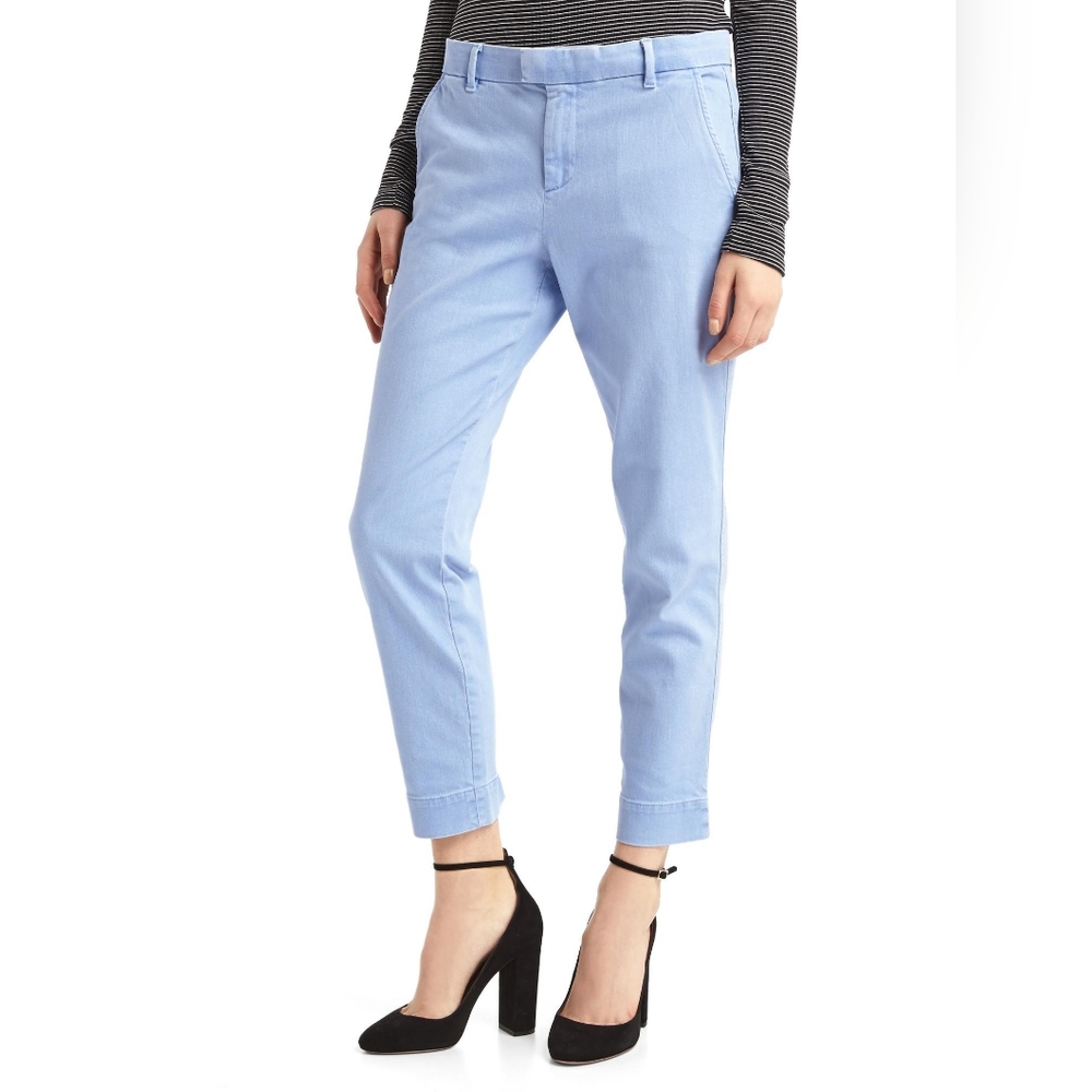 GAP Slim Crop Chinos Hanover Blue Size 2